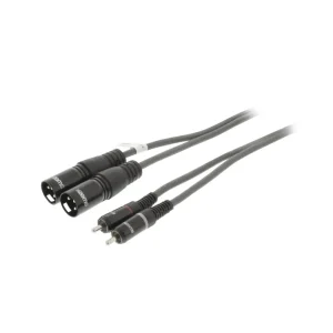 2x RCA - 2x XLR hane 1.5m obalanserad