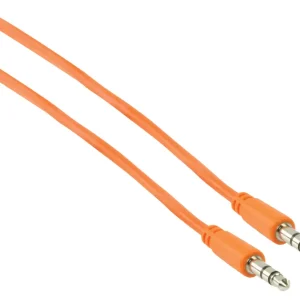 3.5mm AUX tele-kabel stereo1m orange
