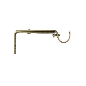 Reglerbar gardinstångshållare Ø 19 mm, Antikmässing