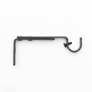 Reglerbar gardinstångshållare Ø 19 mm, Svart