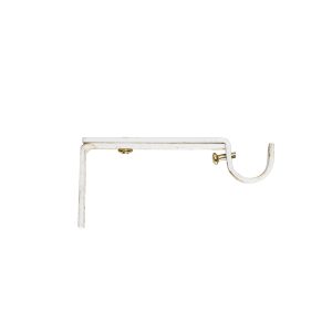 Reglerbar gardinstångshållare Ø 19 mm, Vitguld