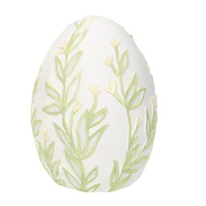 Dekorationsägg – Blomster – Gul – 2-pack -B