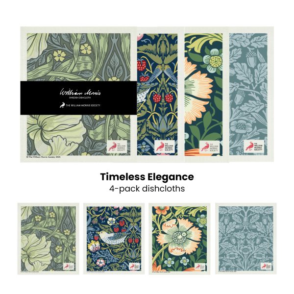 Disktrasa William Morris – Timeless Elegance – 4-pack