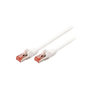 Nätverkskabel skärmad 10m Cat6 S/FTP vit